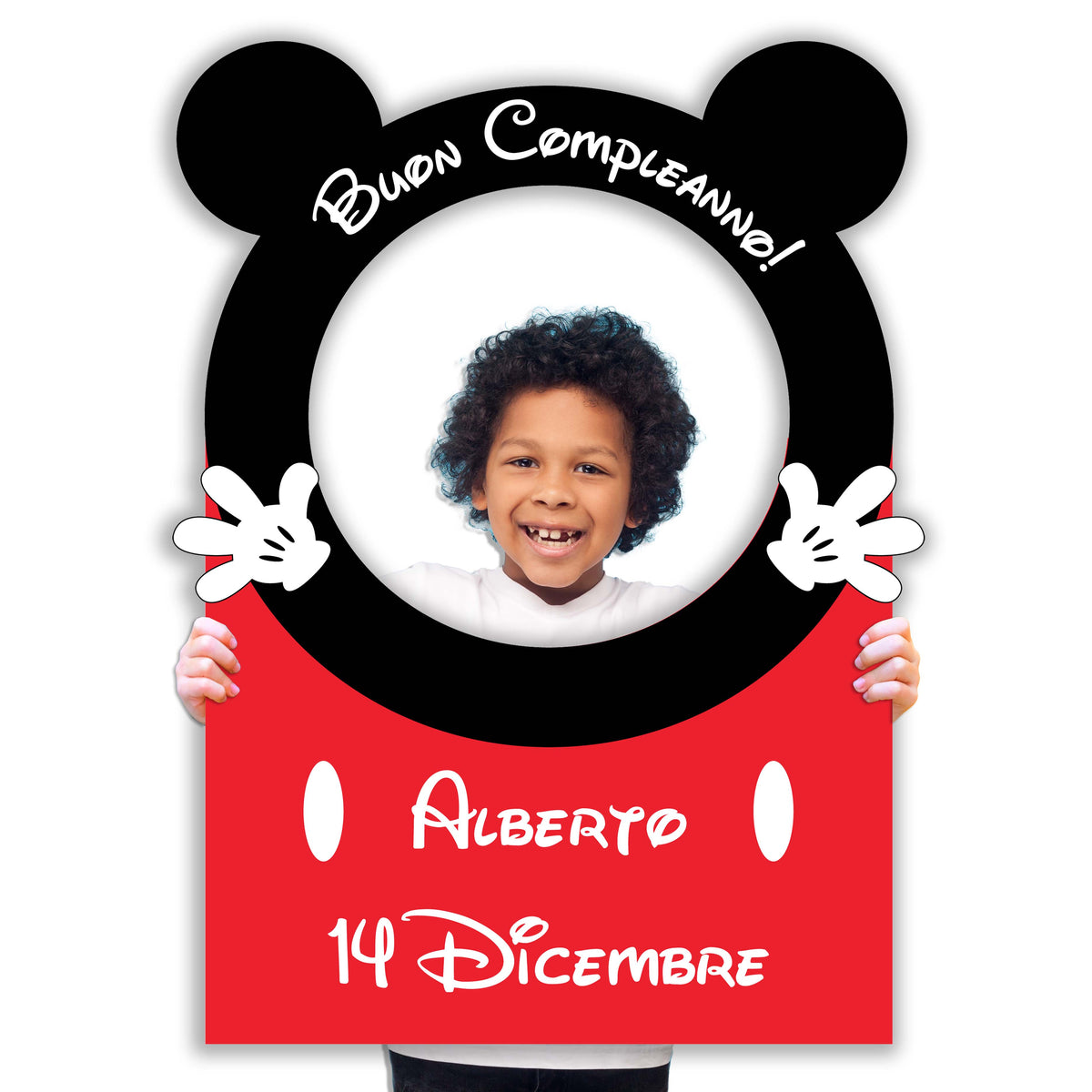 Cornice Photo Booth Cartoni Bimbo