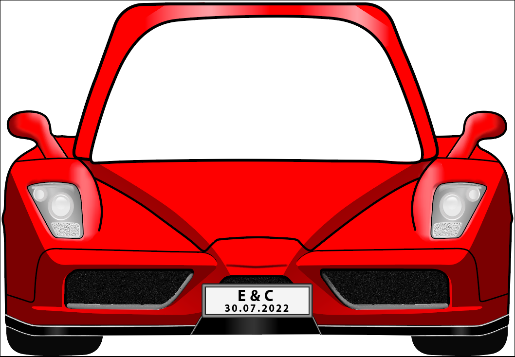 Cornice Photo Booth Supercar